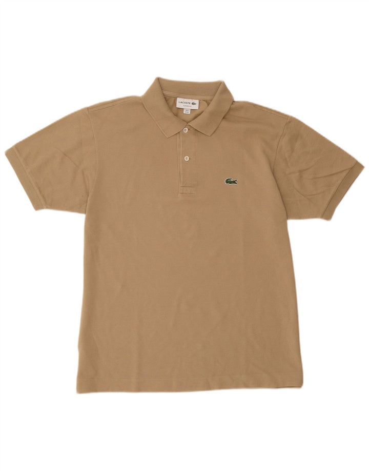 Lacoste Herren-Poloshirt mit klassischer Passform, Größe 4, mittelbeige Baumwolle