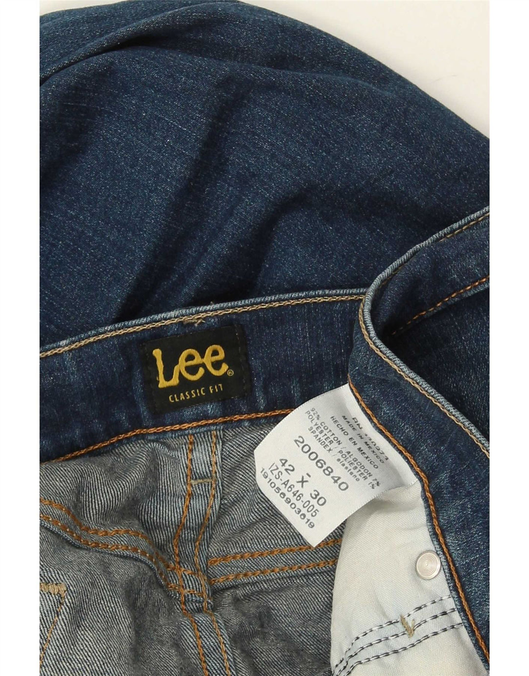Lee Herren-Jeans mit klassischer Passform, gerade Passform, W42, L30, blaue Baumwolle