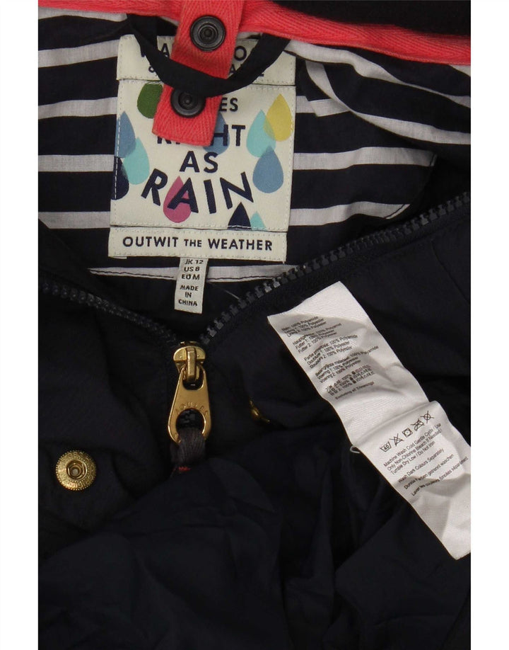 Joules Damen Regenjacke UK 12 Medium Marineblau Polyamid