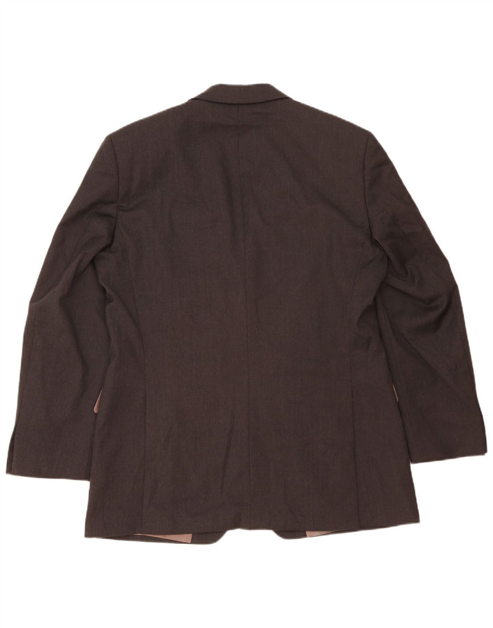 Hugo Boss Mens 3 Button Blazer Jacket IT 50 Large Black Wool