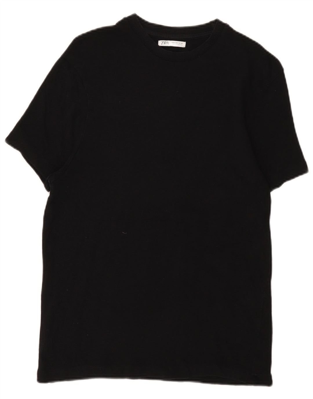 Zara Damen T-Shirt Top UK 10 Small Schwarz