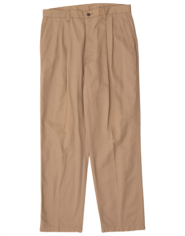 LEE Herren Khakis Pegged Chino Hose W36 L32 Beige Baumwolle