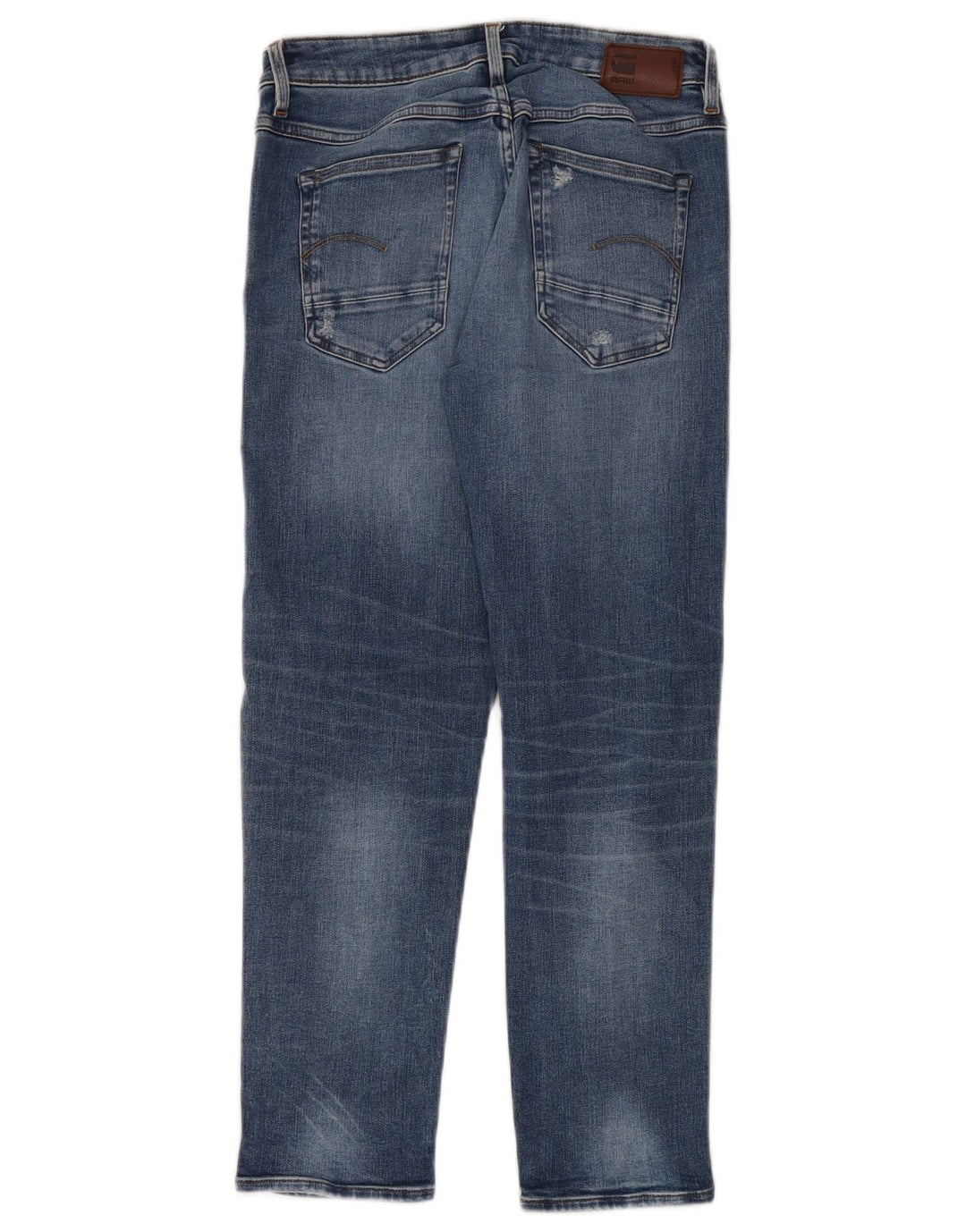 G-Star Damen Distressed Slim Jeans W24 L30 Blaue Baumwolle