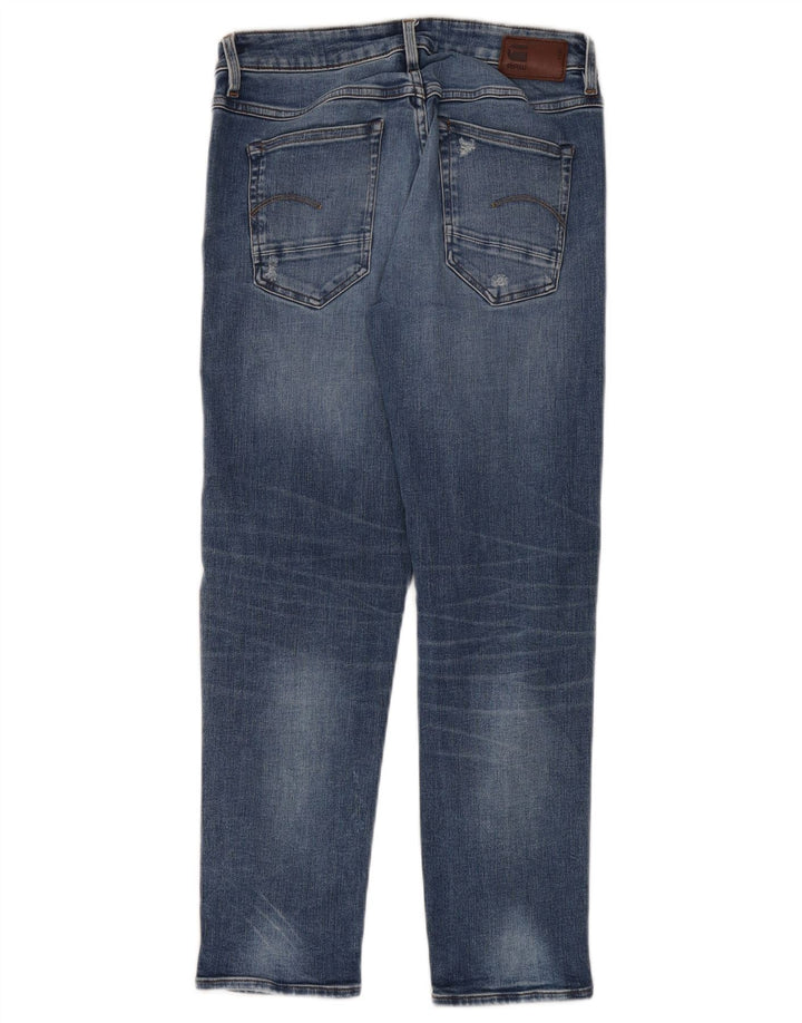 G-Star Damen Distressed Slim Jeans W24 L30 Blaue Baumwolle