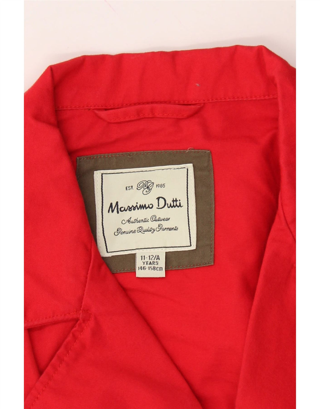 MASSIMO DUTTI Girls Biker Jacket 11-12 Years Red Cotton Vintage Massimo Dutti and Second-Hand Massimo Dutti from Messina Hembry 