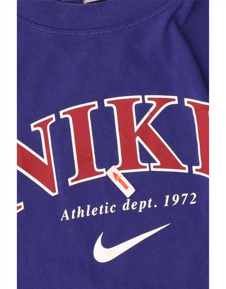 Nike Herren-T-Shirt mit Grafik, Größe S, Blau
