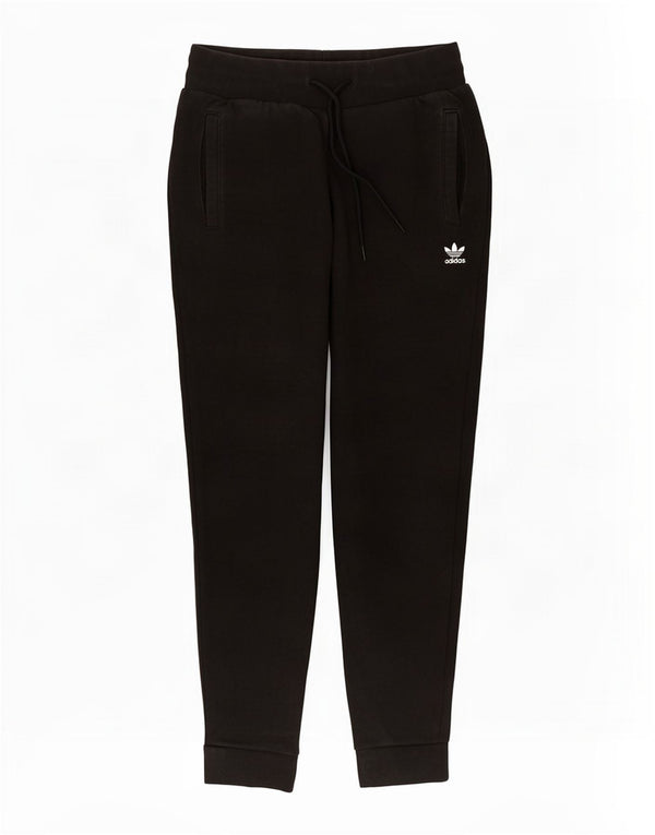 Adidas Damen Trainingshose Jogger UK 8 Small Schwarz Baumwolle