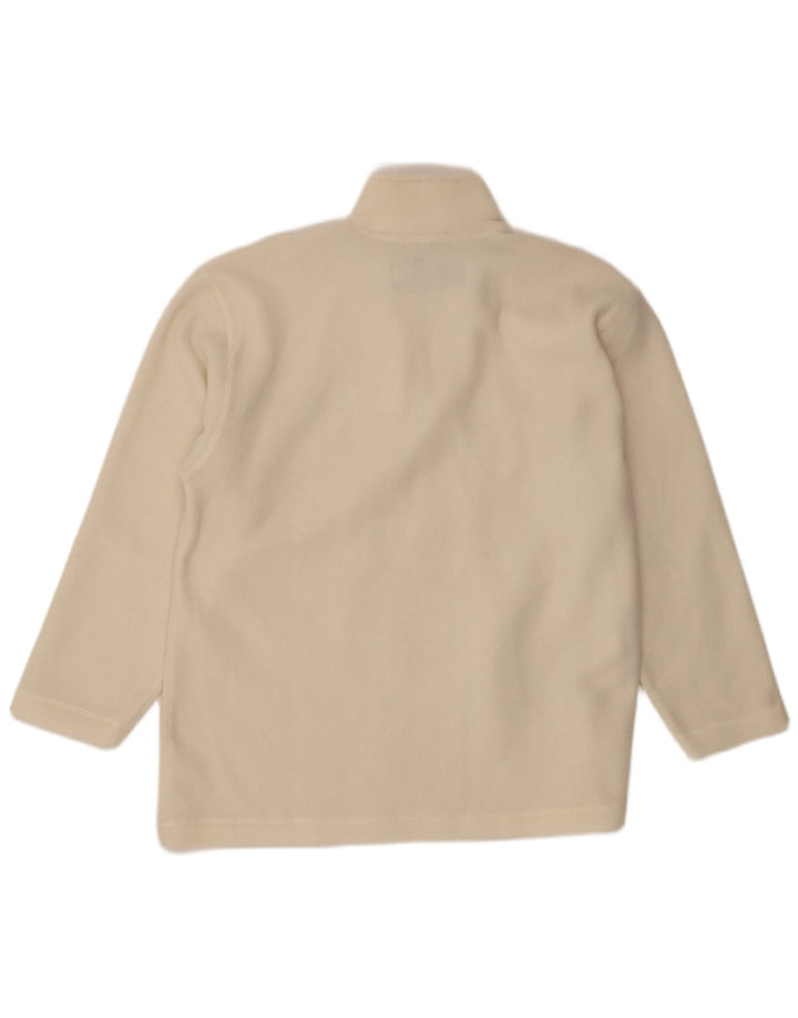 Invicta Herren-Fleecepullover mit Reißverschluss, XL, gebrochenes Weiß, Polyester