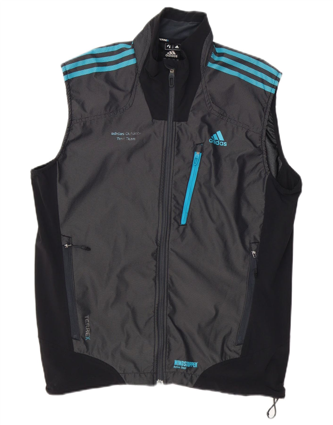 ADIDAS Herren Terrex Trainingsanzug Top Jacke UK 42/44 Large Marineblau