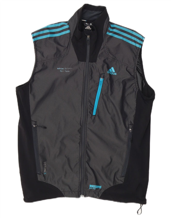 ADIDAS Herren Terrex Trainingsanzug Top Jacke UK 42/44 Large Marineblau