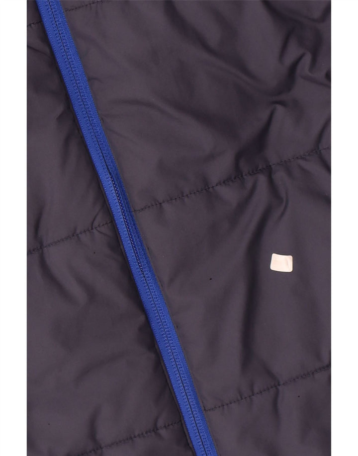 Adidas Wattierte Jacke mit Kapuze für Jungen, 13–14 Jahre, blaues Colourblock-Polyester