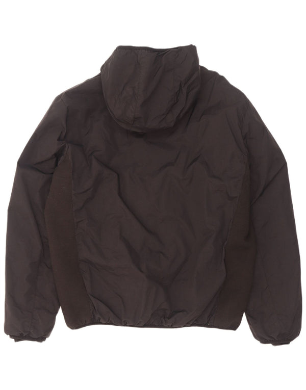 Kappa Herren-Jacke mit Kapuze, gepolstert, UK 44, 2XL, Schwarz, Polyamid