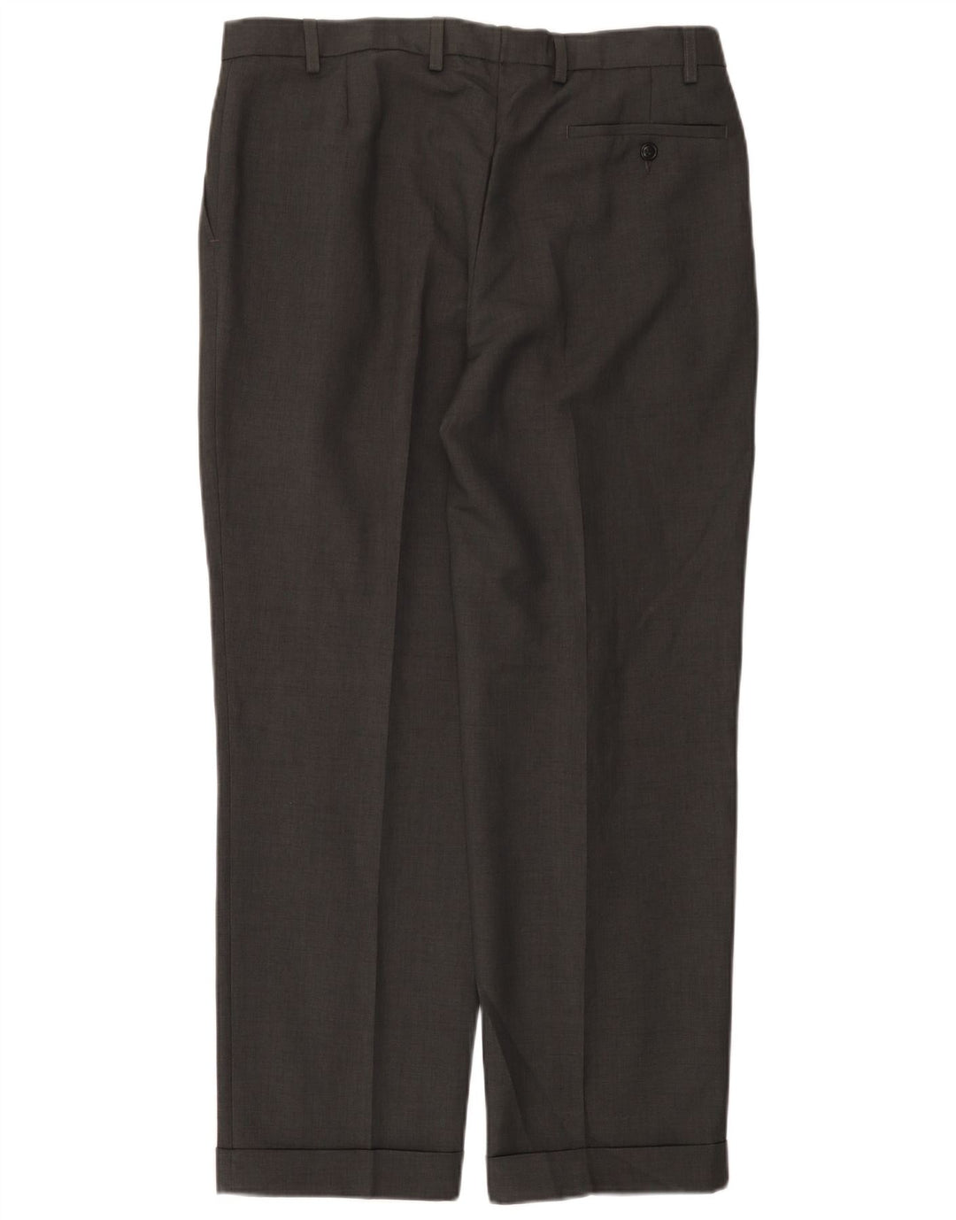 Marks & Spencer Herren-Anzughose mit Pegged-Anzug, W36, L29, graues Polyester