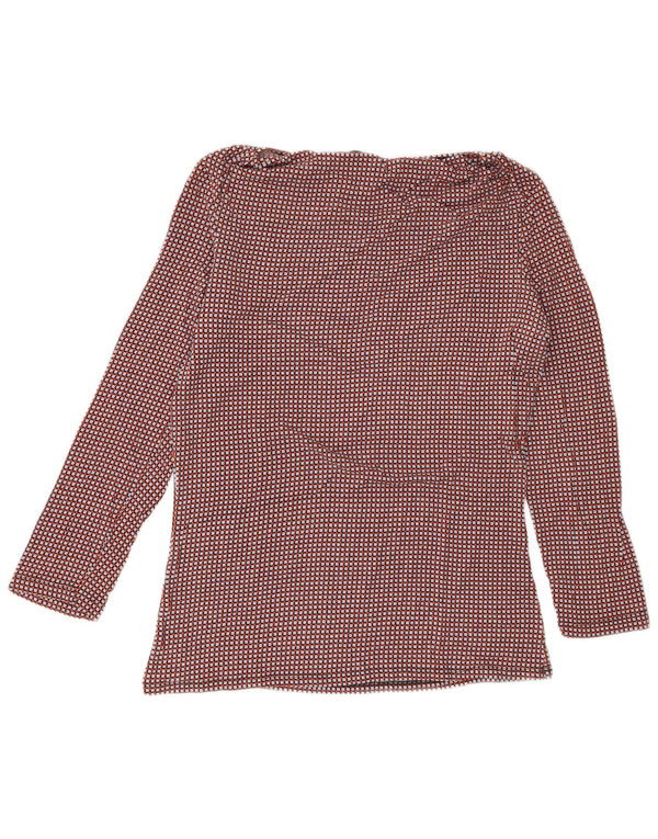 Max Mara Damen Wochenend-Blusenoberteil UK 14 Medium Mehrfarbig Geometrisch