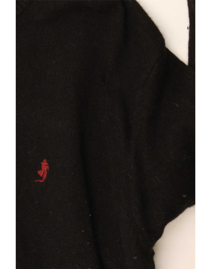 Marlboro Classics Damen-Pullover mit Rundhalsausschnitt, Größe L, Schwarz