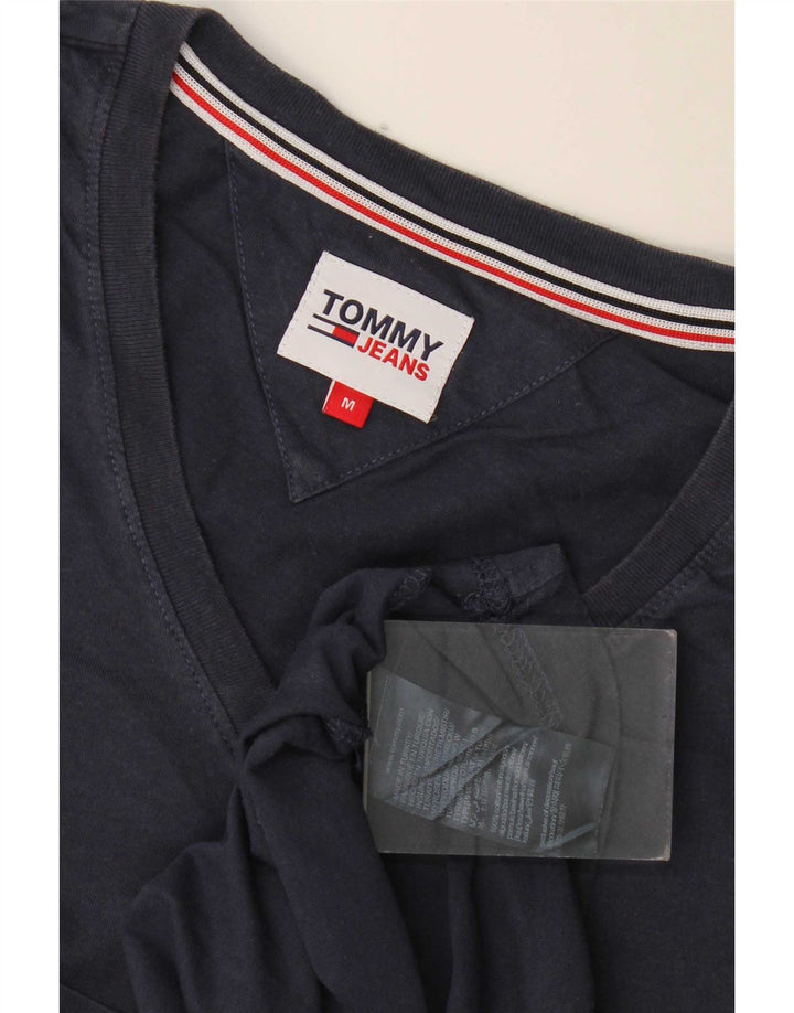 Tommy Hilfiger Herren-T-Shirt-Oberteil aus Baumwolle in mittlerem Marineblau