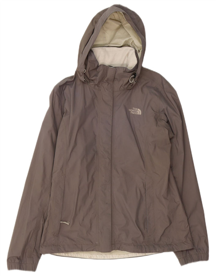 THE NORTH FACE Damen Hyvent Regenjacke mit Kapuze UK 14 Mittelgrau