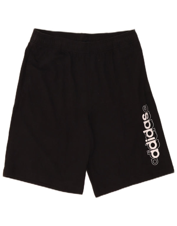Adidas Herren Graphic Sport Shorts Mittelschwarze Baumwolle