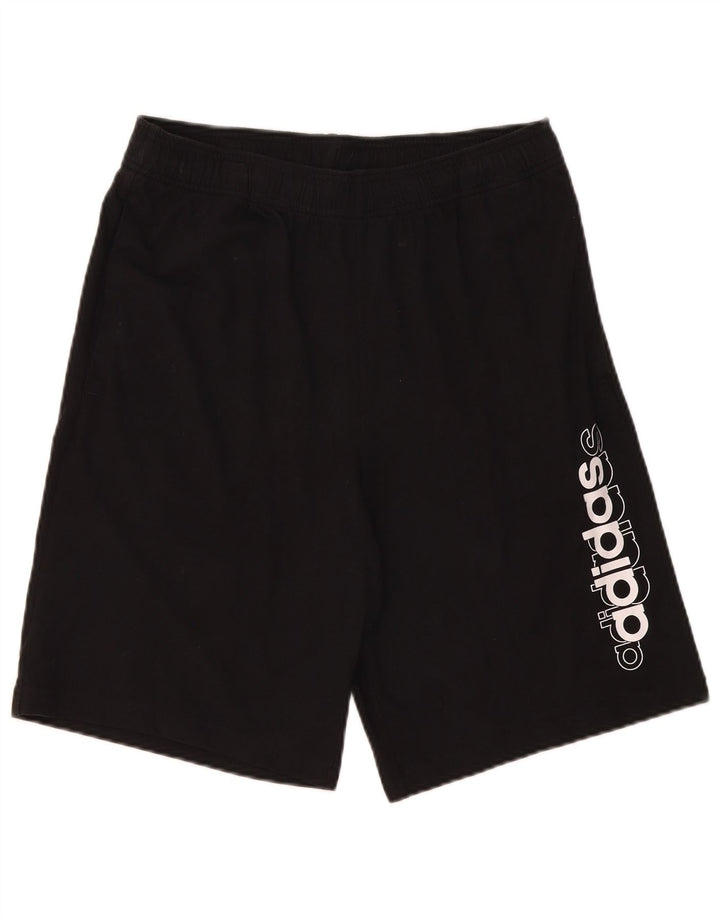 Adidas Herren Graphic Sport Shorts Mittelschwarze Baumwolle