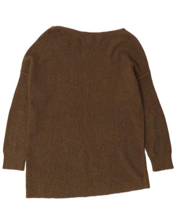 J. Crew Damen-Pullover mit U-Boot-Ausschnitt, Größe S, Khaki, Wolle
