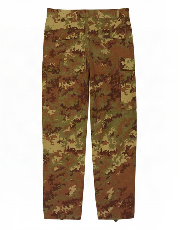 Vintage Mens Straight Cargo Trousers W30 L30 Khaki Camouflage