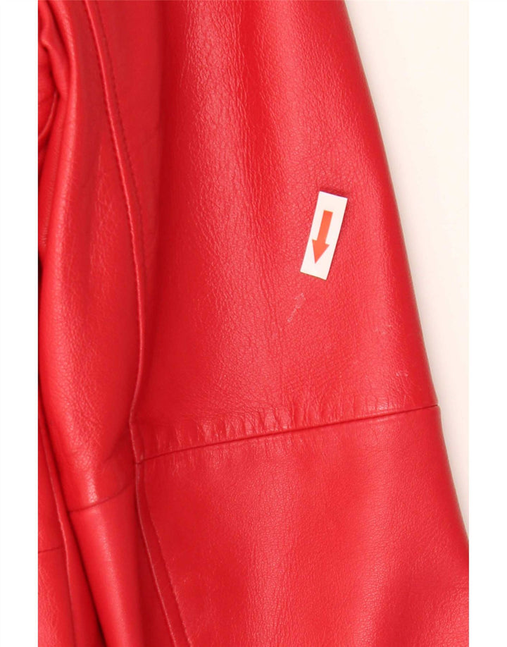 Gerry Weber Damen Lederjacke UK 12 Mittelrotes Leder