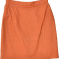 VINTAGE Womens Straight Skirt IT 48 XL W30 Orange Ramie | Vintage Vintage | Thrift | Second-Hand Vintage | Used Clothing | Messina Hembry 