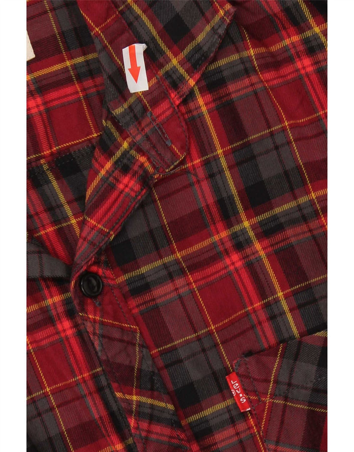 Levi's Herren Slim Fit Flanellhemd XL Rot kariert