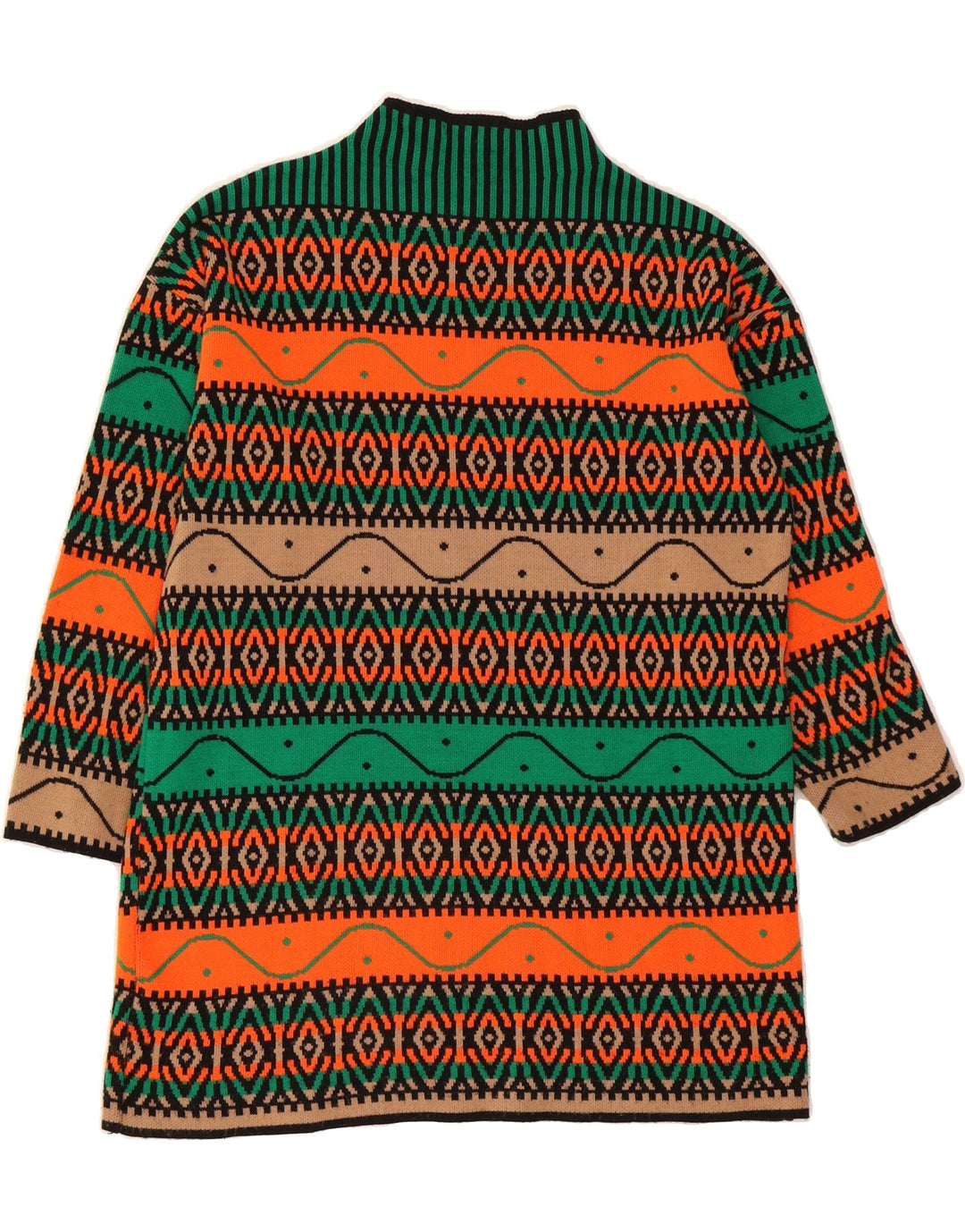 VINTAGE Womens Turtle Neck Jumper Sweater UK 16 Large Multicoloured Vintage Vintage and Second-Hand Vintage from Messina Hembry 