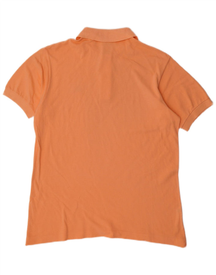 Lacoste Herren-Poloshirt, Größe 5, große orangefarbene Baumwolle