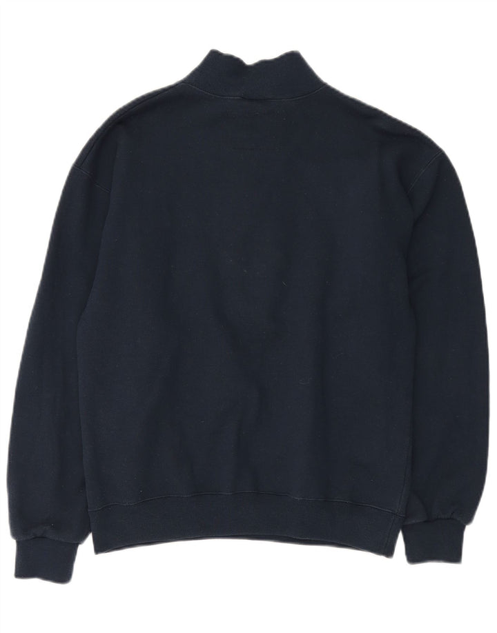 CHAMPION Damen-Sweatshirt in Übergröße mit Reißverschluss am Hals, Gr. 10, Marineblau