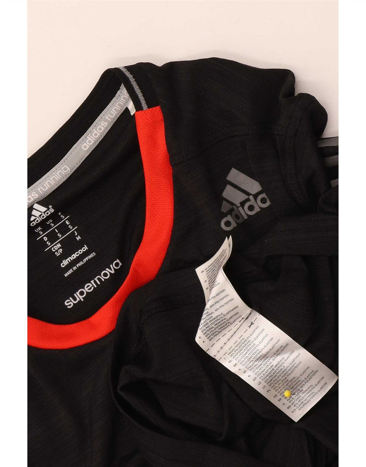 Adidas Herren Climacool Top Langarm Small Schwarz Colourblock Polyester