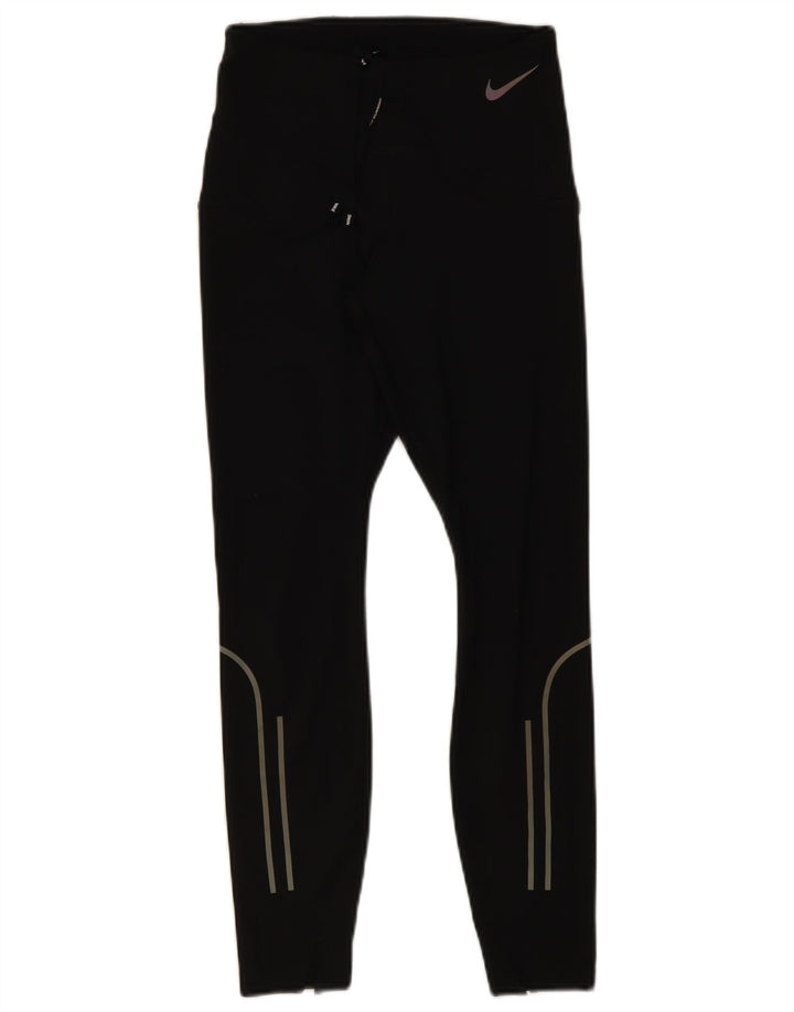 Nike Damen Dri Fit Leggings UK 8 Small Schwarz Polyester