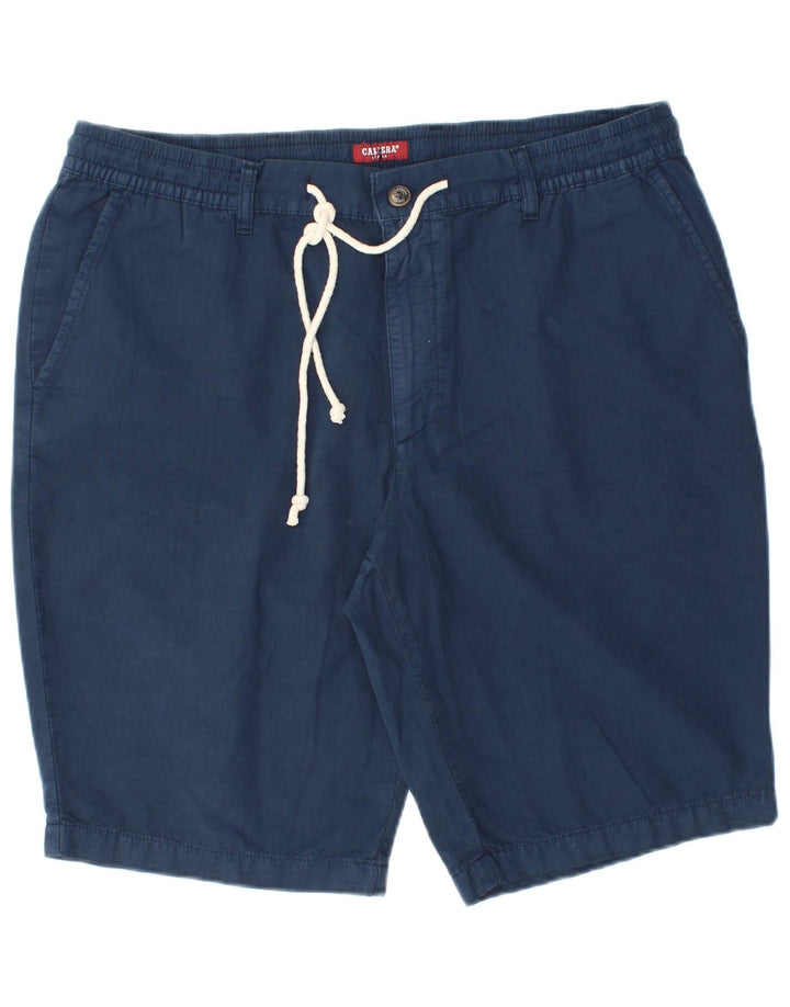 Carrera Herren Regular Chino Shorts XL W38 Marineblau Baumwolle