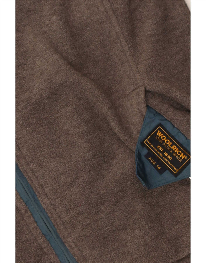 Woolrich Wendejacke mit Kapuze für Jungen, 13–14 Jahre, blaues Nylon