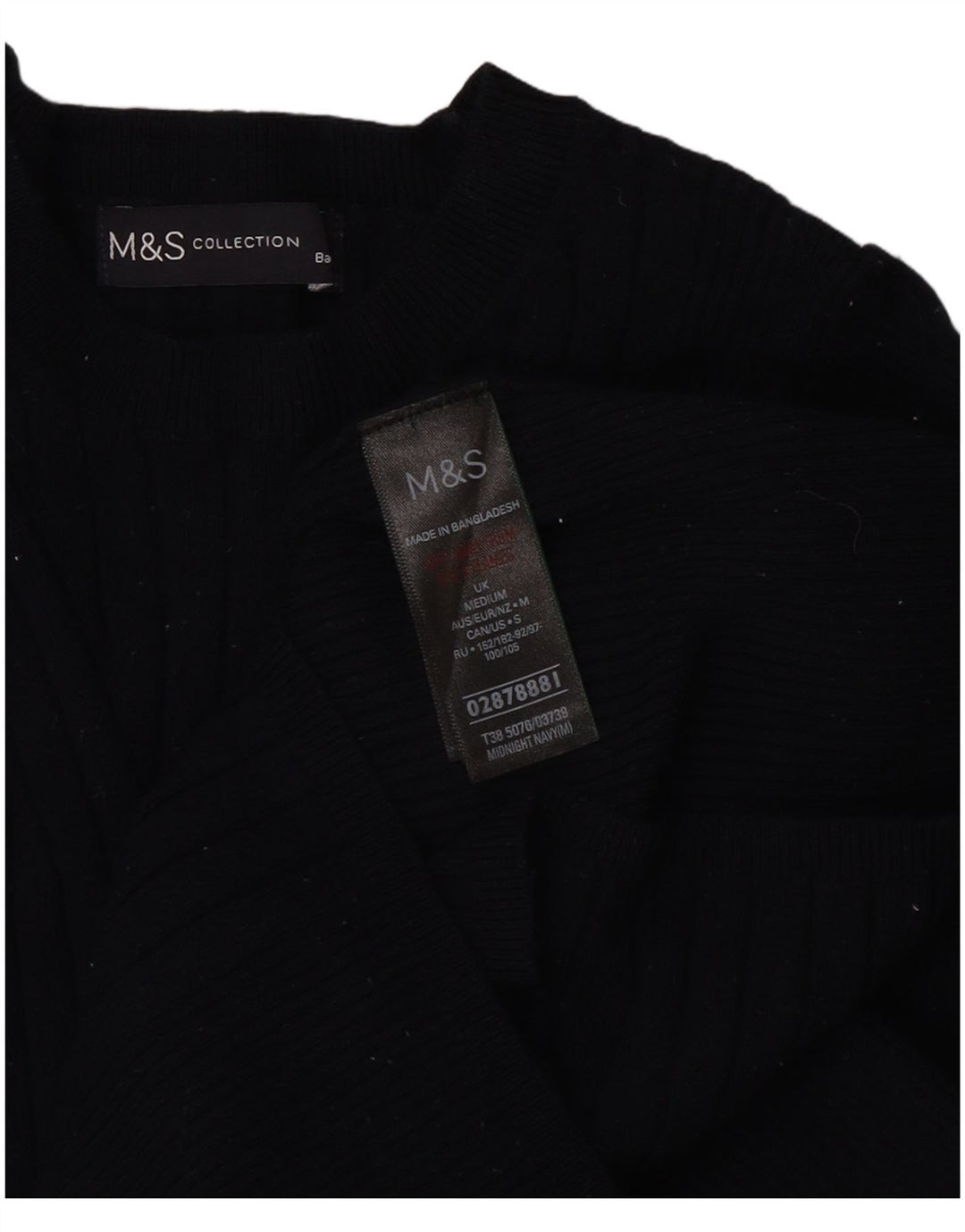 Marks & Spencer Damen-Pullover mit U-Boot-Ausschnitt, Gr. 12, mittleres Marineblau