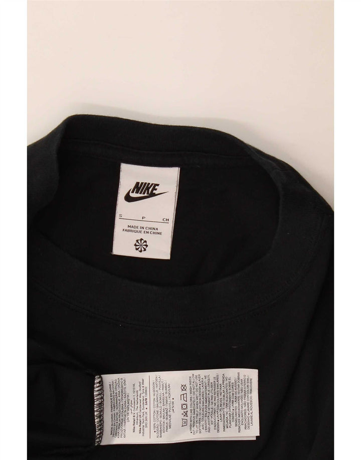 Nike Herren T-Shirt Top Small Schwarz Baumwolle