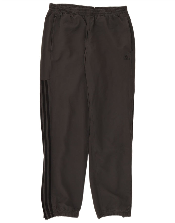 ADIDAS Herren-Trainingshose, Jogginghose, groß, grau, Polyester