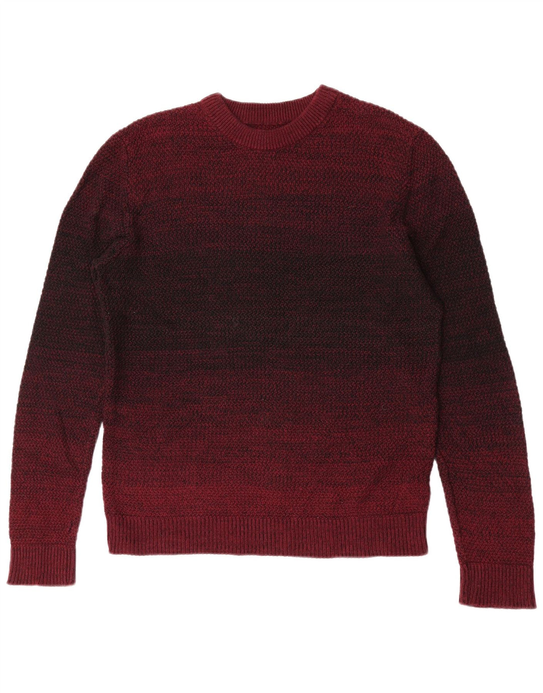 Jack & Jones Herren-Pullover mit Rundhalsausschnitt, mittlerer kastanienbrauner Farbblock-Baumwolle