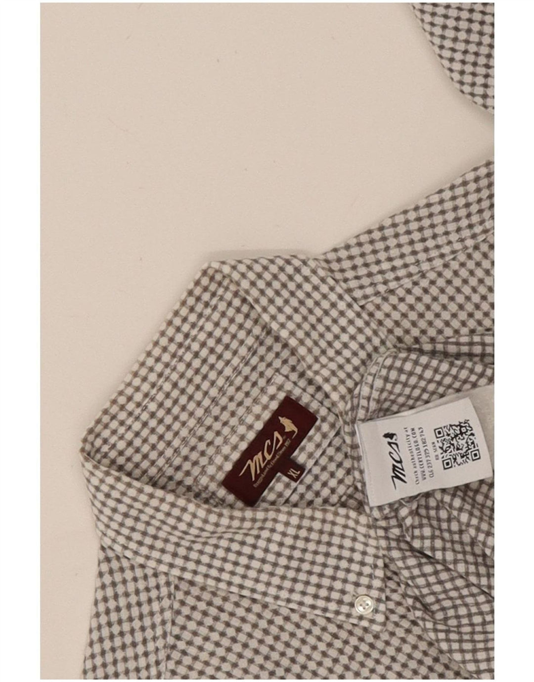 Marlboro Classics Herrenhemd XL Grau Geometrisch