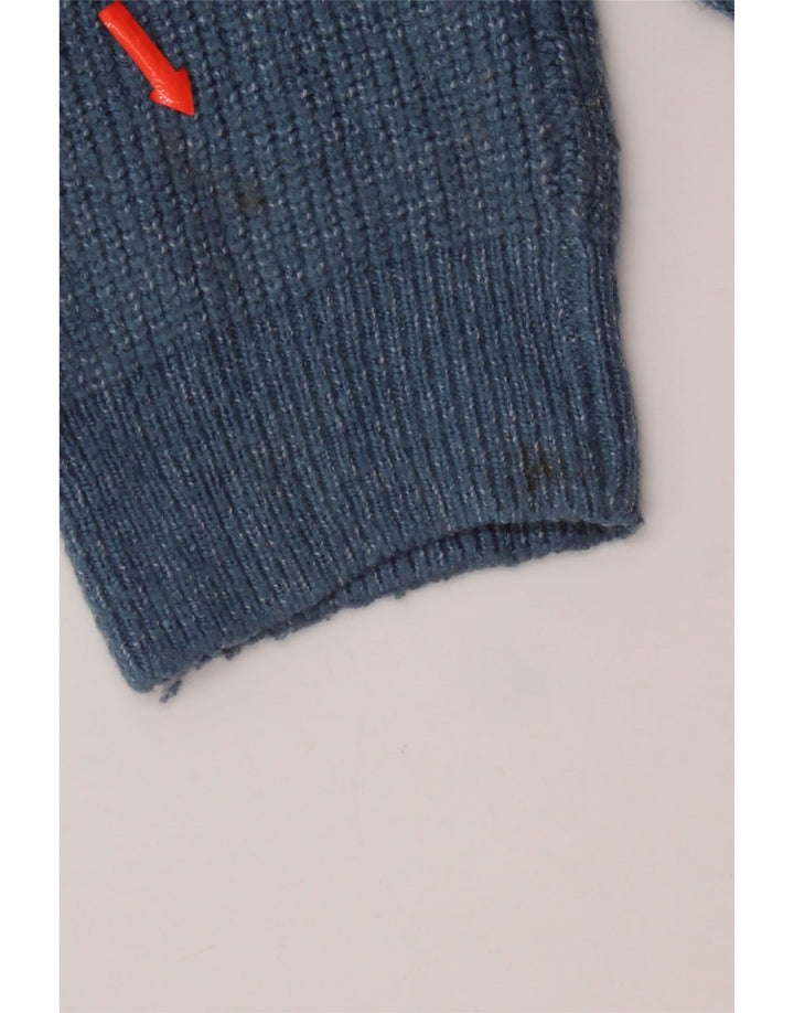 Marks & Spencer Herren-Pullover mit Rundhalsausschnitt, 2XL, Blau, Polyamid