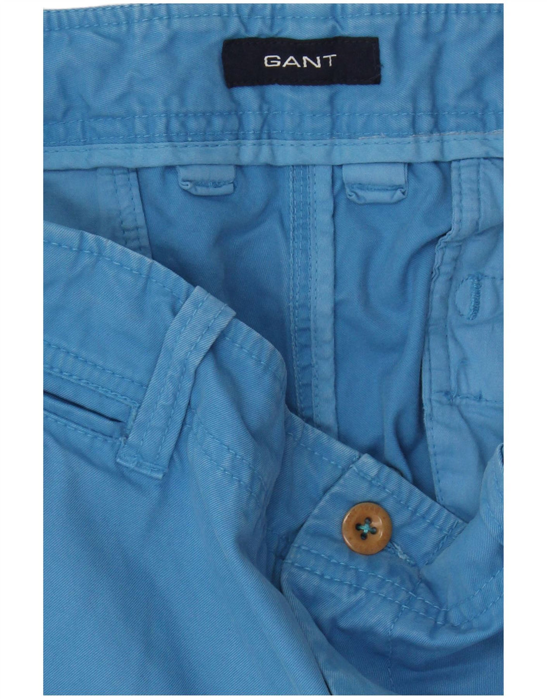 GANT Herren Soho Low Waist Slim Chino Hose W36 L32 Blaue Baumwolle