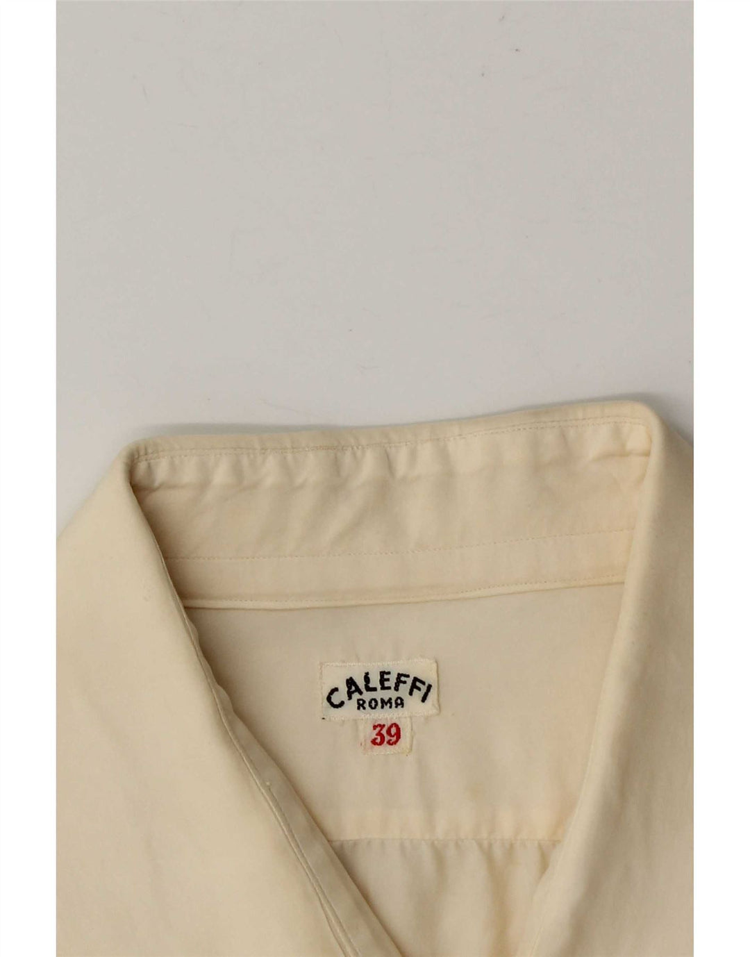 Caleffi Herrenhemd Größe 39 Medium Off White