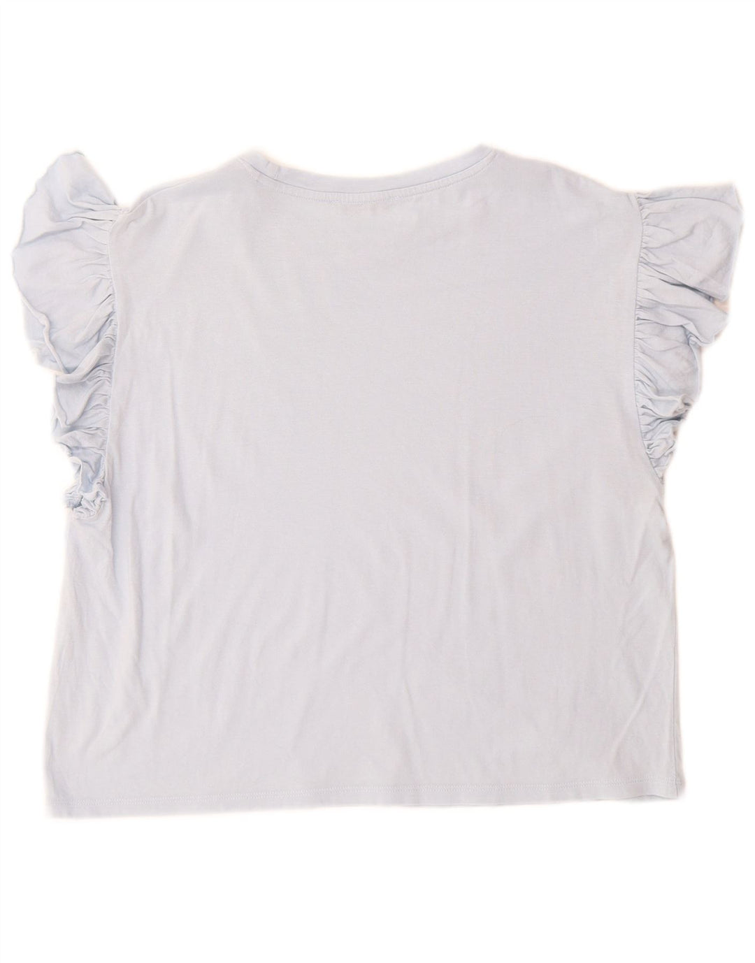 Zara Damen T-Shirt Top UK 14 Mittelblau