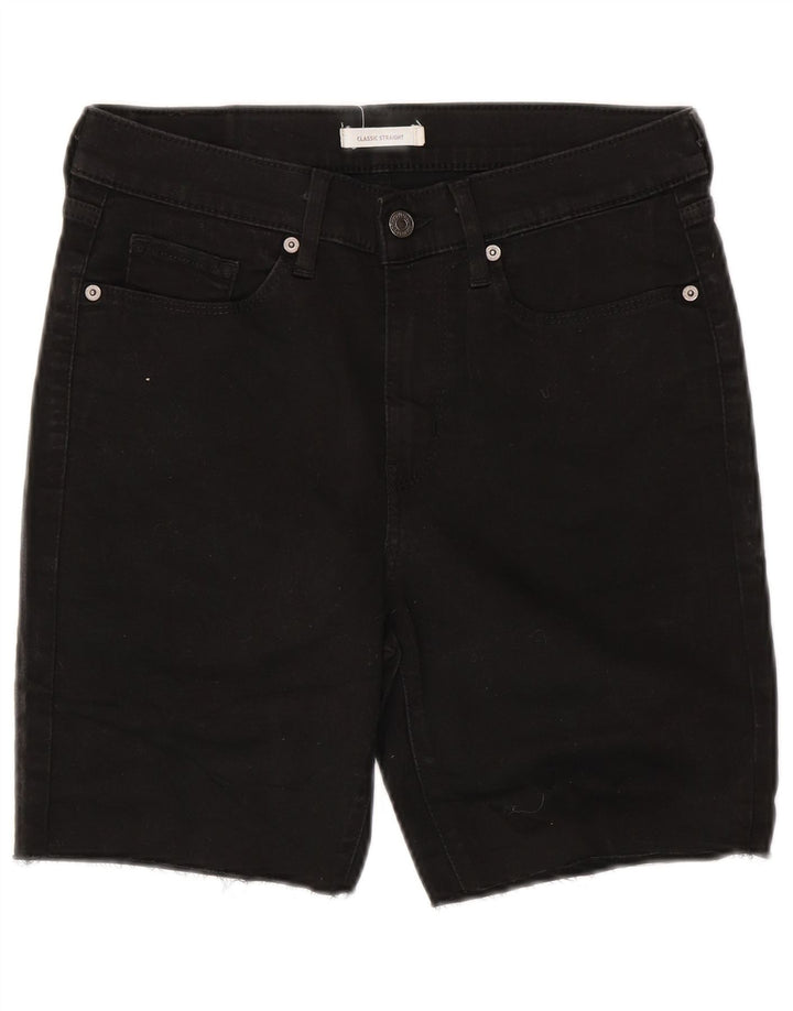 LEVI'S Damen Classics Denim Shorts W29 Mittelschwarze Baumwolle