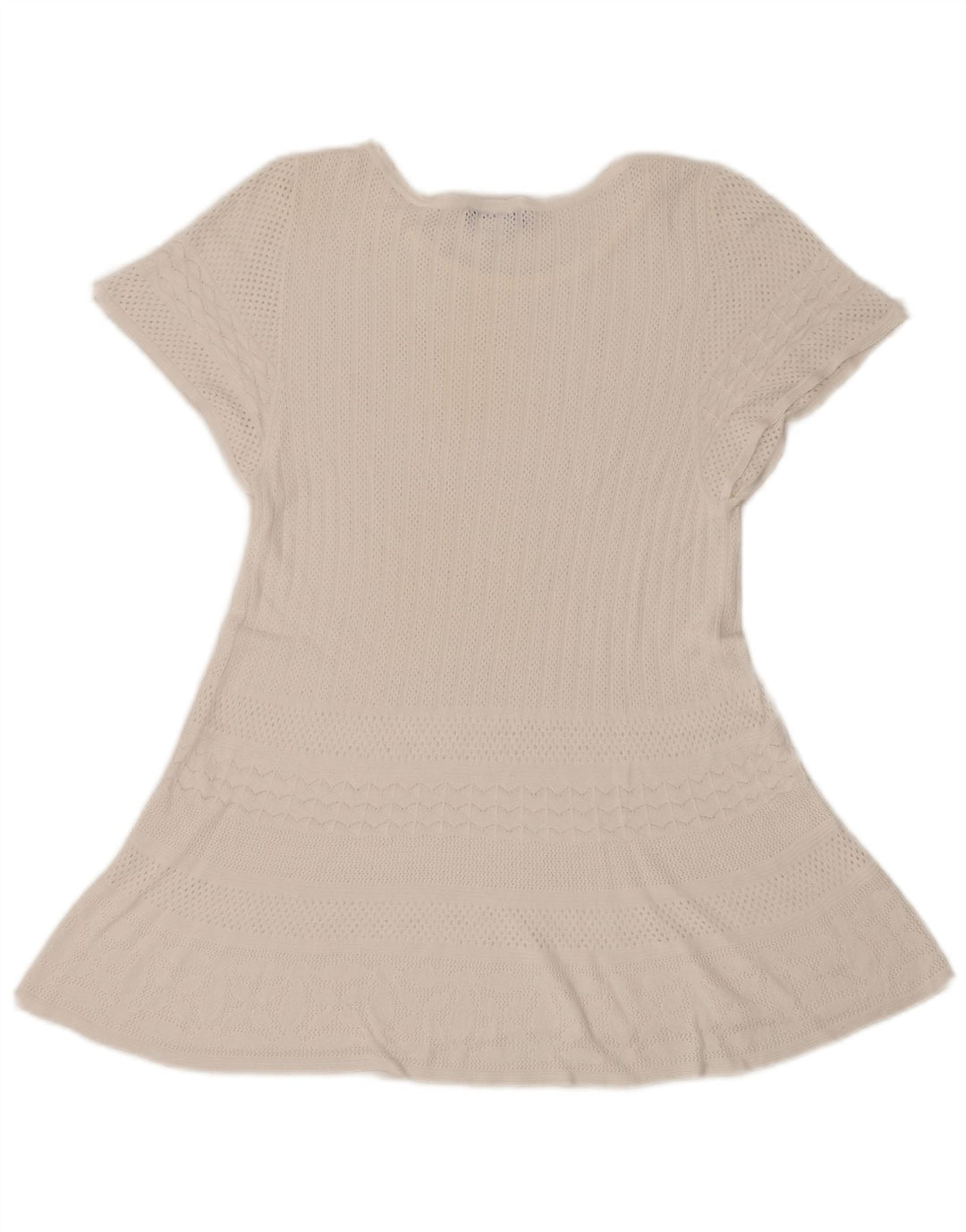 Max & Co. Durchsichtiges Häkelkleid in A-Linie für Damen, Gr. 10, Größe S, Weiß
