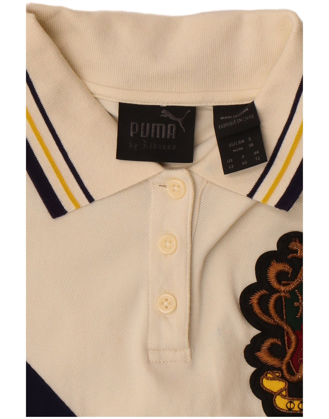 Puma Damen Polokleid UK 12 Medium Beige