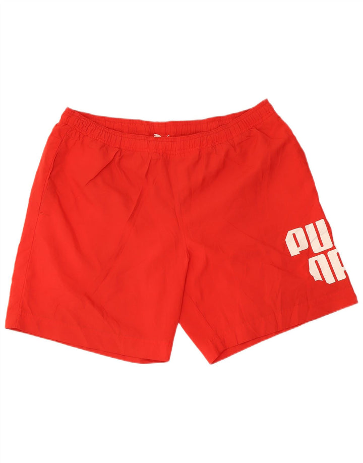 PUMA Herren Graphic Sport Shorts Large Rot
