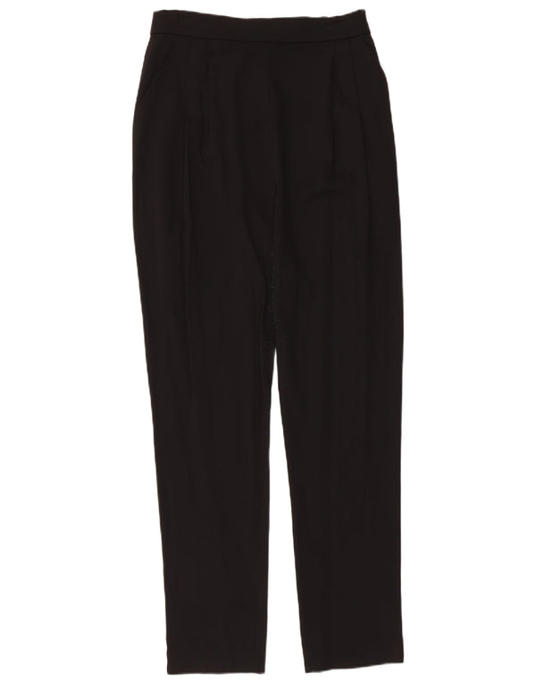 Reiss Damen Pegged Freizeithose UK 8 Small W28 L29 Schwarze Viskose