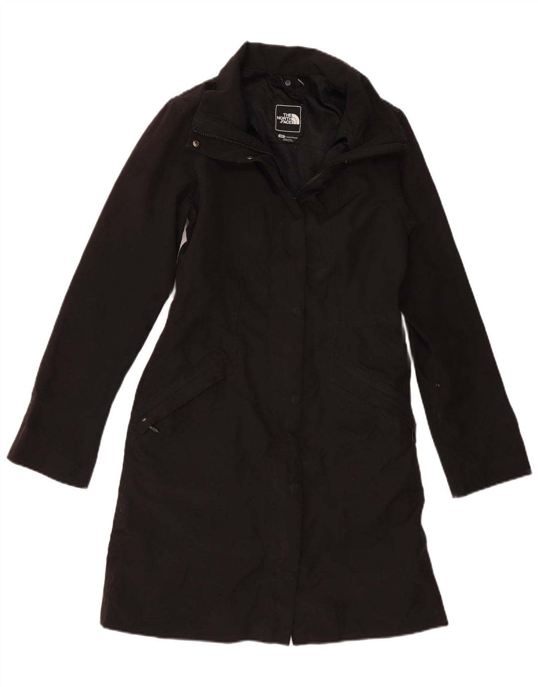 THE NORTH FACE Damen-Windbreaker-Mantel UK 10 Small Schwarz Polyester